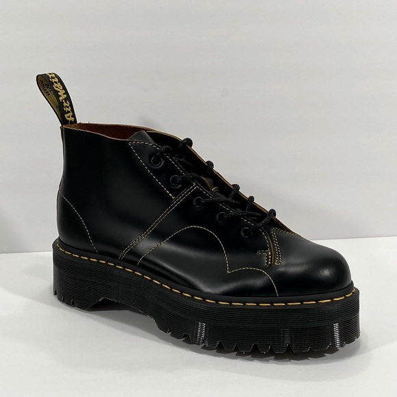 NEW DR MARTENS CHURCH QUAD PLATFORM BOOTS - Picture 3 of 10